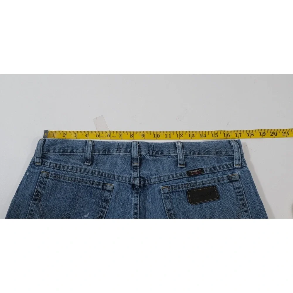 Wrangler Jeans Mens 34x32 Blue PBR Professional Bull Riders Straight Leg Denim